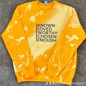 Gold tie-dye sweatshirt